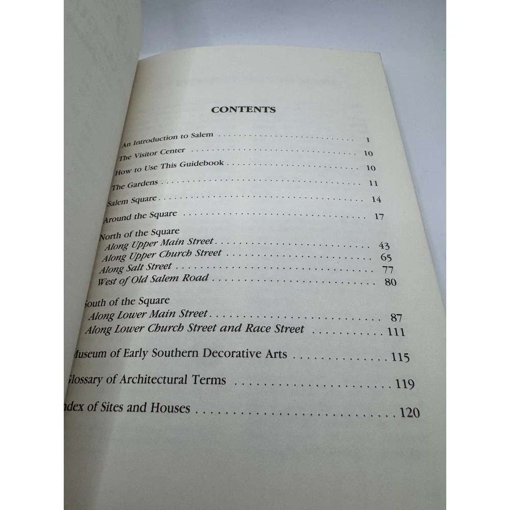 Vintage Old Salem Official Giudebook‎ 1987 2nd Edition